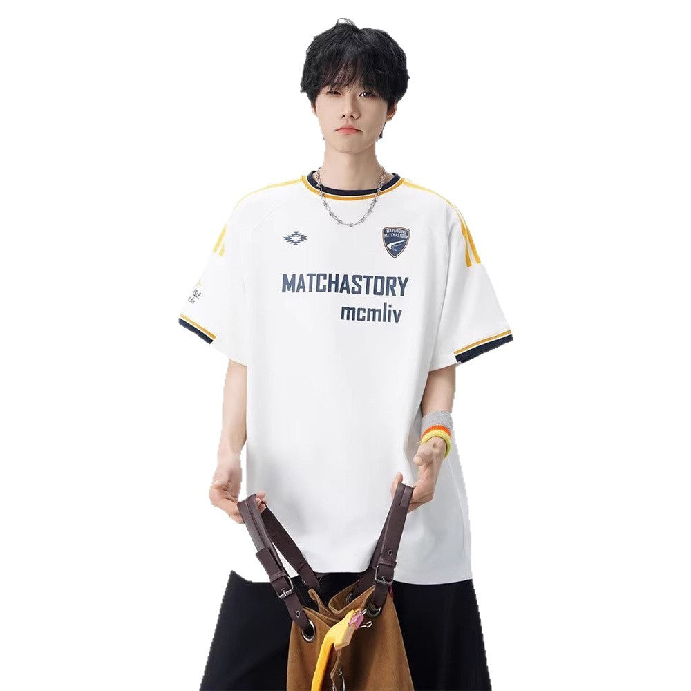 White unisex short sleeve t-shirt lifestyle wear, Y2K streetwear style essential at TeenStylo
