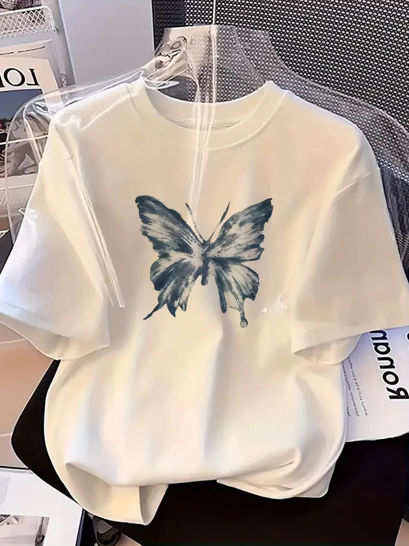 Unisex printed short sleeve t-shirt in B8 lifestyle style Y2K streetwear fashion TeenStylo