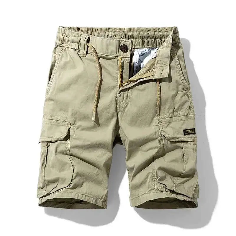 Men's Summer Cargo Shorts Cotton Breathable Quick Dry Multi Pocket Hip Hop Style Casual Shorts