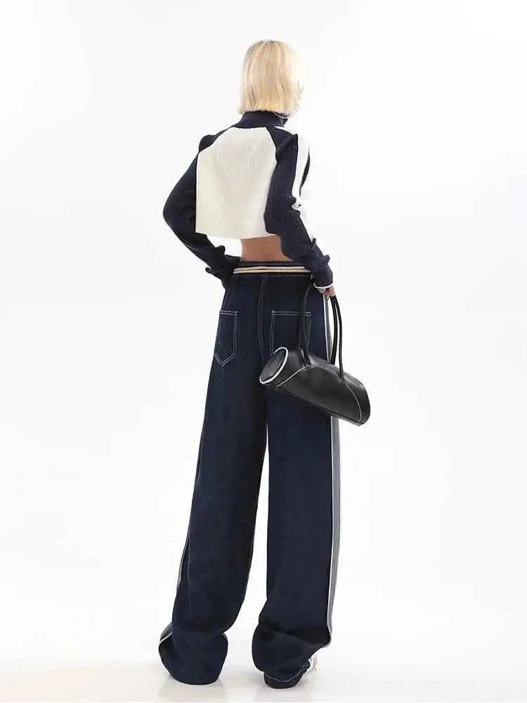 Womens High Waist Straight Leg Baggy Jeans TeenStylo Denim For Everyday Comfort All Day