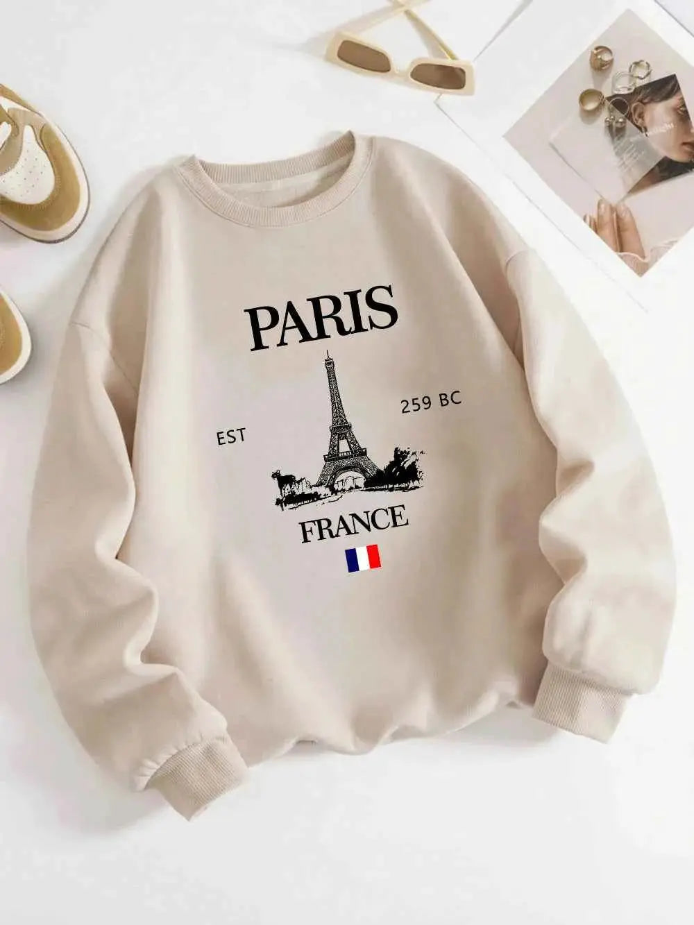 Paris France Eiffel Tower Hoodie Unisex Sweatshirt For Women Men Casual Wear Size S To 2XL TeenStylo
