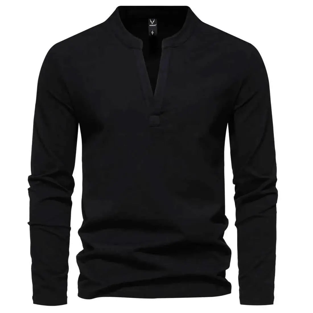 New Autumn Fashion Mens Polo Shirt Solid Color Long Sleeve Slim Fit Cotton Casual Hip Hop Top Shirts 5XL
