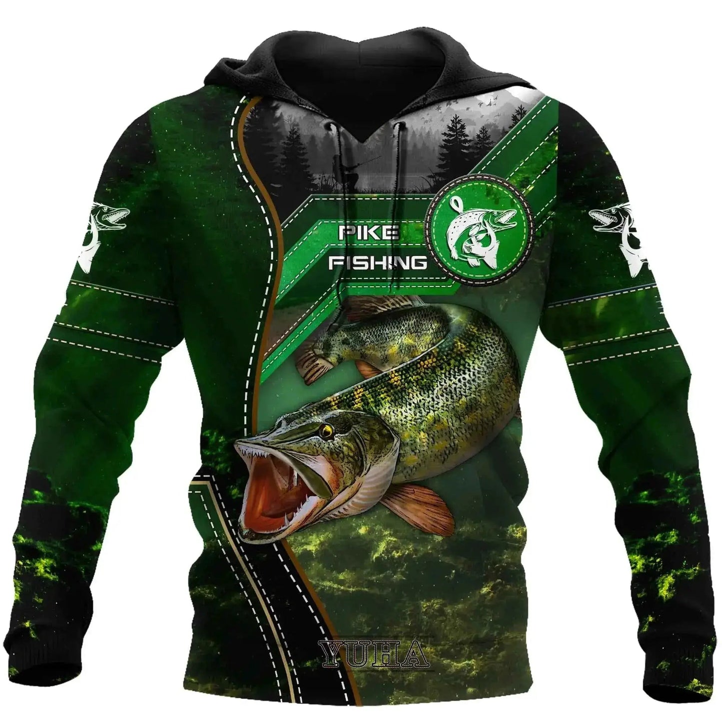 Northern Pike Fishing Men's Unisex Outdoor Performance Casual Hoodie | TeenStylo — TeenStylo