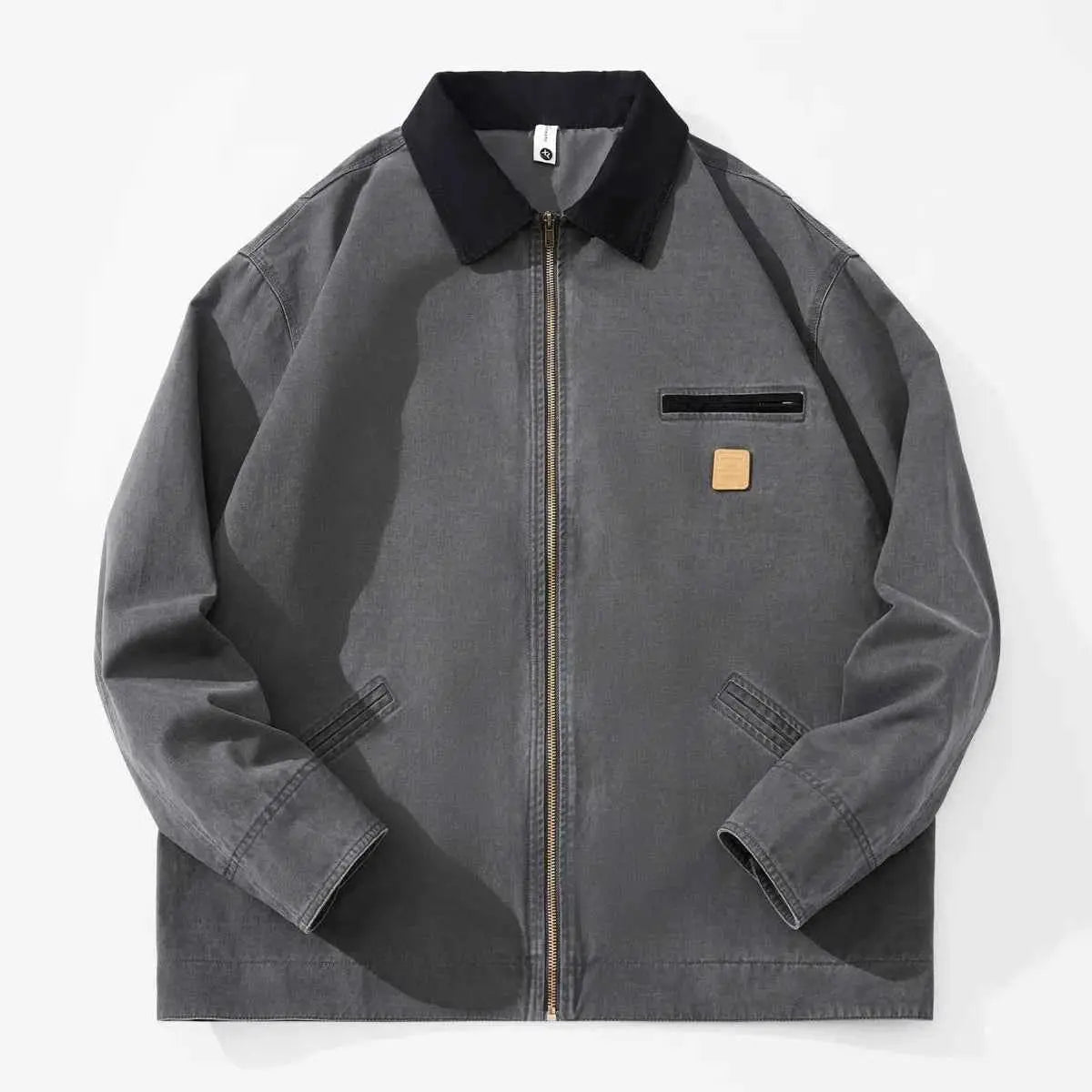 Plus Size Cargo Jacket For Men Japanese Amikaji Streetwear Oversize Loose Retro Motorcycle Jacket Spring Autumn Coat