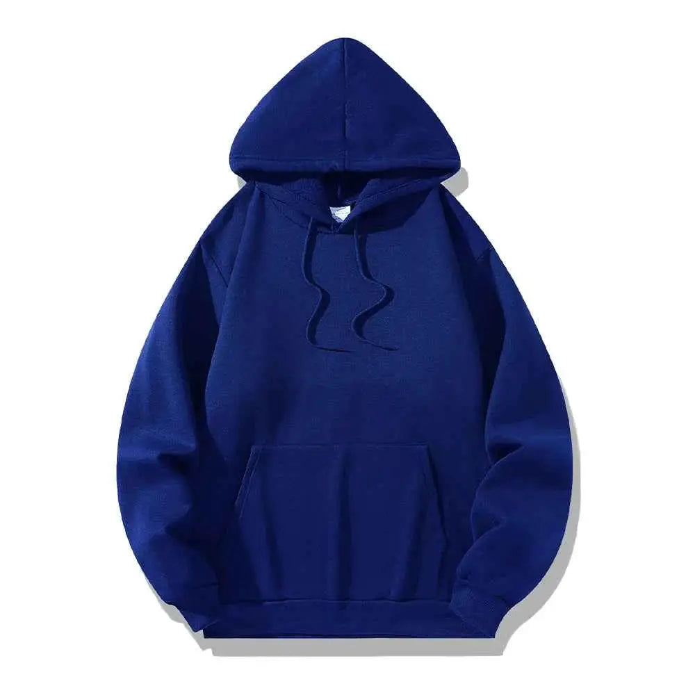 Unisex Pullover Hoodie Sweatshirt Solid Color Casual Warm Spring Autumn Hoodies All Seasons