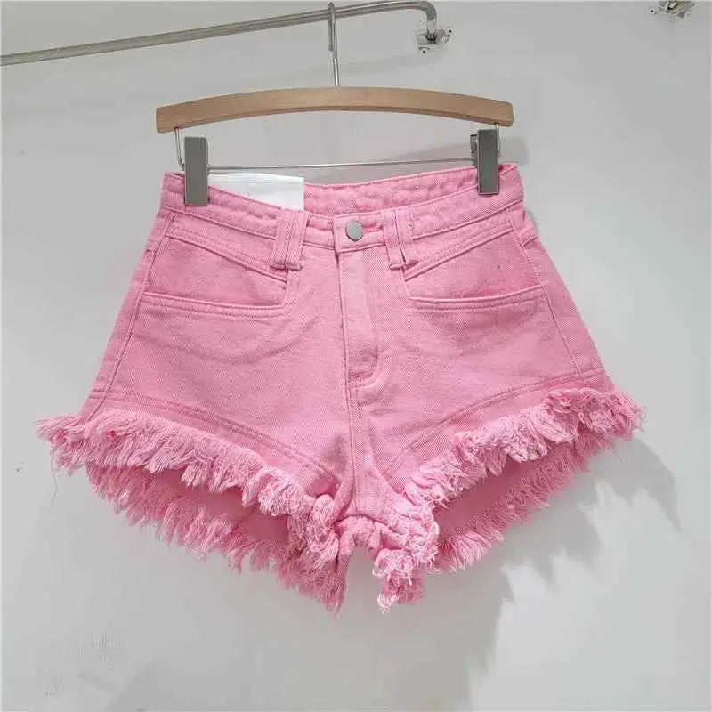 Raw Denim High Waisted Shorts For Women By TeenStylo Classic Jeans Style Everyday Wear