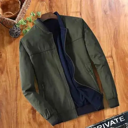 Cotton Wholesale Mens Windbreaker Jacket Double Sided Wear For Men Baseball Bomber Style Military Autumn Outdoor Coat