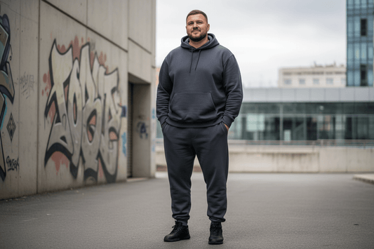Men's Plus Size Tracksuit — How to Find the Perfect Fit in Hooded Sweatshirt and Pants Sets - TeenStylo