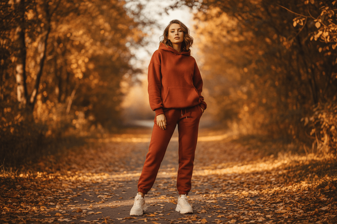 Women's Tracksuit Set — How to Style a Fleece Hoodie and Sweatpants for Autumn - TeenStylo