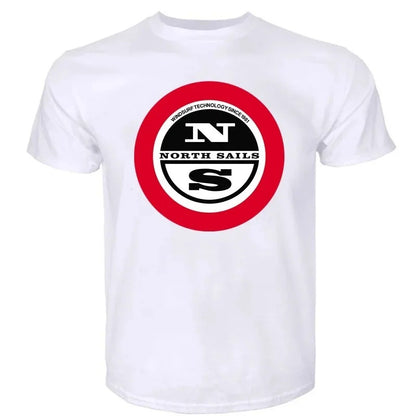 North Sails oversized unisex cotton tee close-up detail view streetwear style Y2K fashion TeenStylo