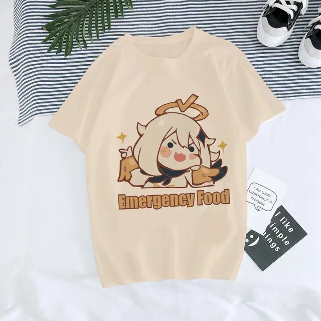 Genshin Impact Hu Tao Xiao Kawaii Graphic Tee Unisex Streetwear Lifestyle Style TeenStylo
