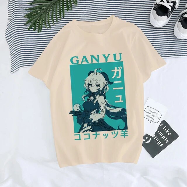 Genshin Impact Hu Tao Xiao kawaii graphic tee unisex streetwear anime shirt color 30181 TeenStylo