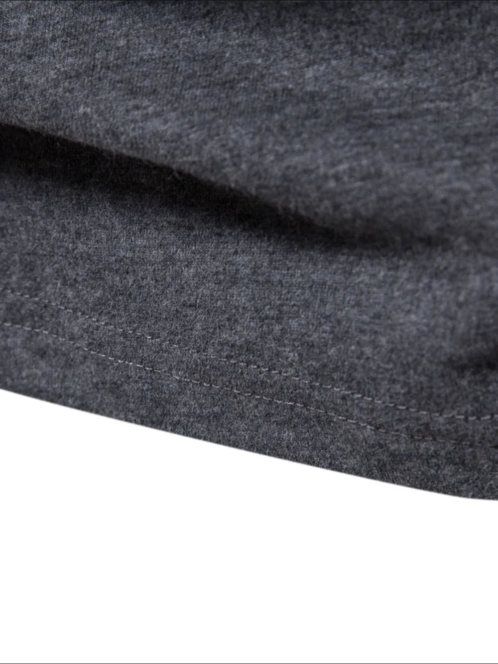 Dark gray men's round neck letter graphic tee styled in streetwear aesthetic, casual urban look | TeenStylo