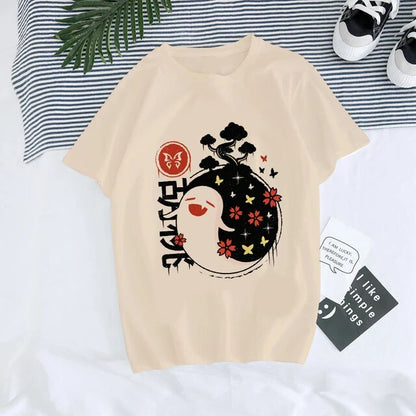 Genshin Impact Hu Tao Xiao Kawaii Graphic Tee Unisex Streetwear Style 31022 Lifestyle Shot – TeenStylo