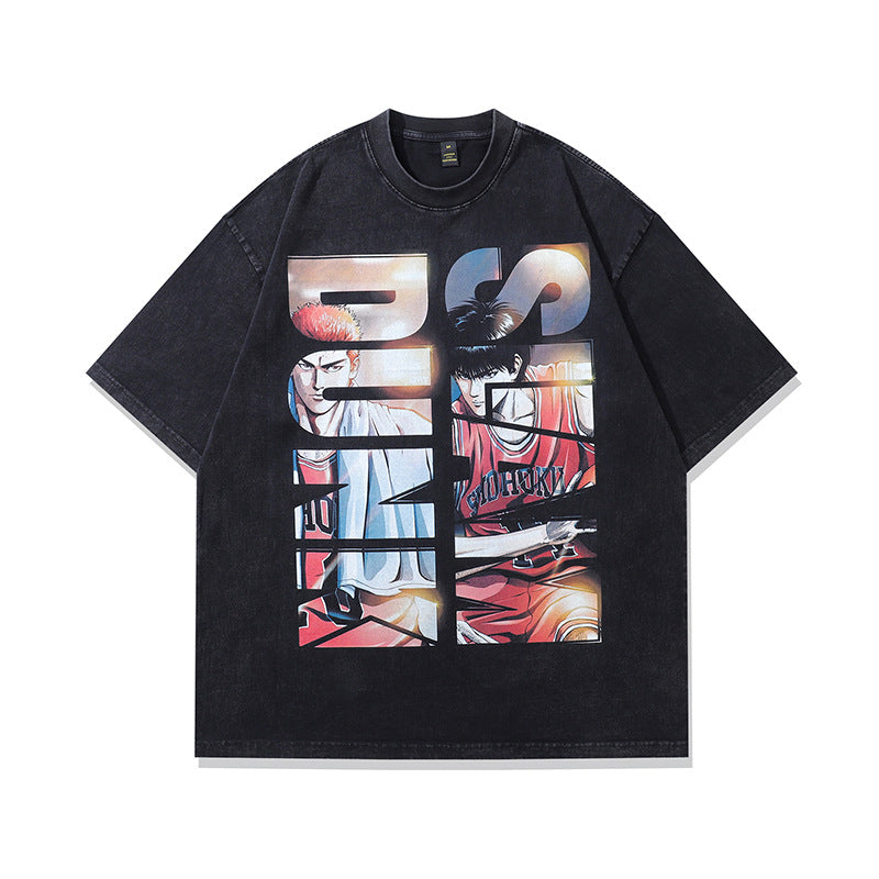 Unisex heavyweight pure cotton American short sleeve tee in colour 249 streetwear style at TeenStylo