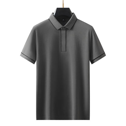 Men's graphite gray short sleeve polo shirt streetwear style – TeenStylo