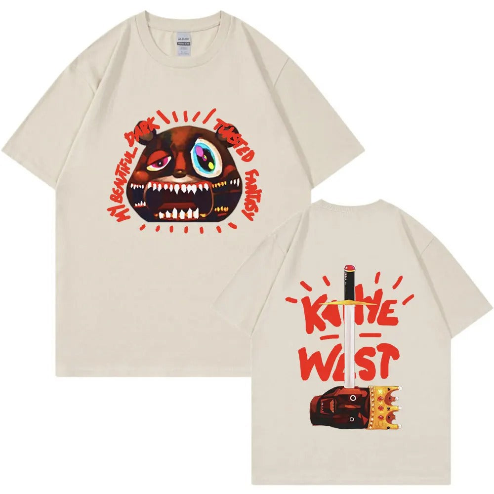 Unisex Kanye West Graduation Album Graphic T-Shirt in colour 4 streetwear style front view at TeenStylo