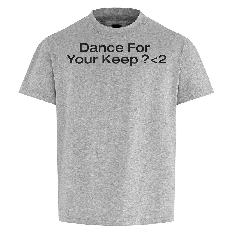 Unisex flower gray letter print cotton slim fit short sleeve tee lifestyle shot TeenStylo