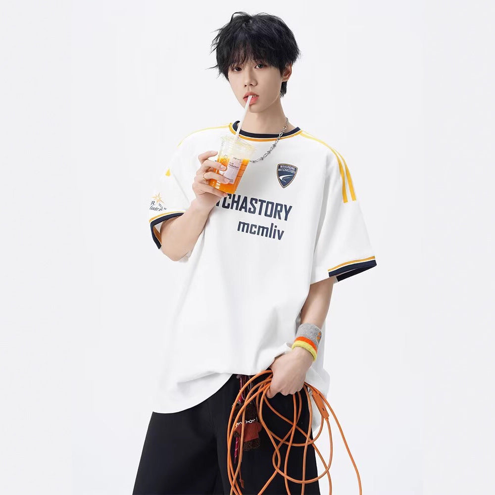 Black unisex short sleeve t-shirt styled in streetwear lifestyle look | TeenStylo