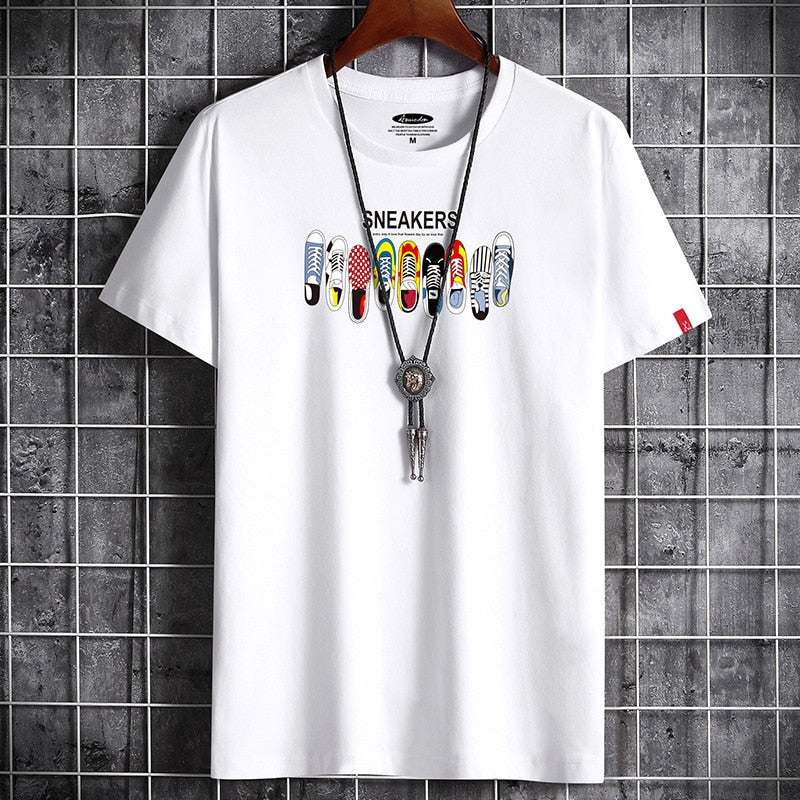 Black oversized anime goth graphic t-shirt for men, bold streetwear style worn casually – TeenStylo