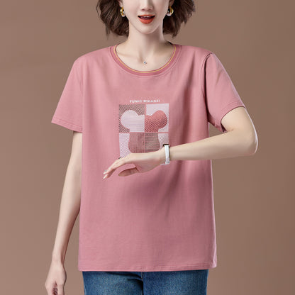 Dark pink round neck short sleeve t-shirt styled in a casual lifestyle setting | TeenStylo