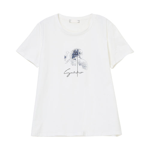 White unisex round neck short sleeve t-shirt front view – women's streetwear essential | TeenStylo