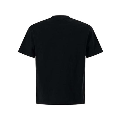 Black unisex anime graphic tee styled in a streetwear lifestyle look – Y2K Harajuku fashion at TeenStylo