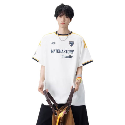 White unisex short sleeve t-shirt lifestyle wear, Y2K streetwear style essential at TeenStylo