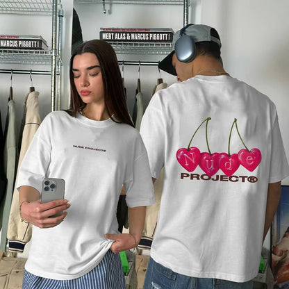 Summer Cotton Printed Women's T-Shirt in Colour 3 | Y2K Streetwear Fashion Front View | TeenStylo