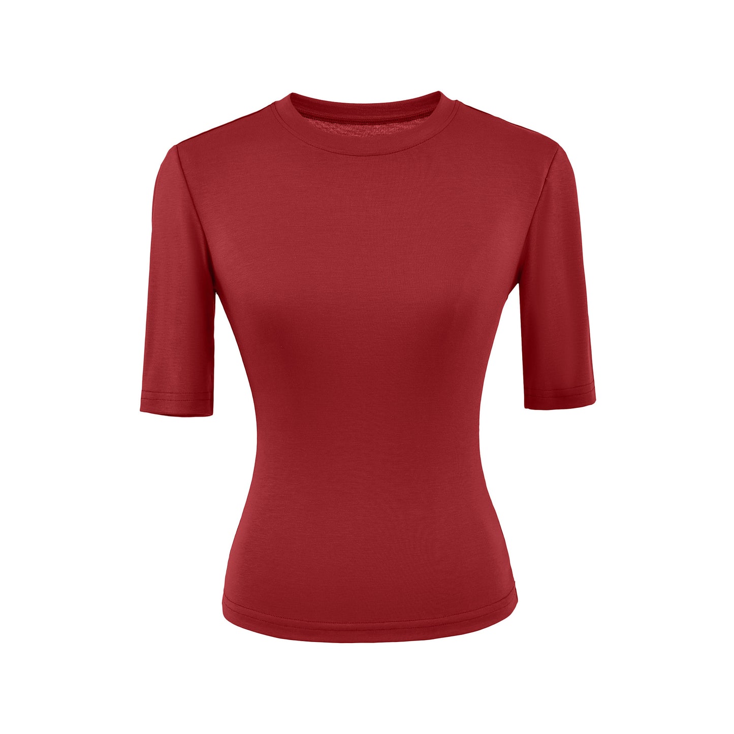Navy blue round neck mid sleeve women's T-shirt styled in streetwear aesthetic, lifestyle look – TeenStylo
