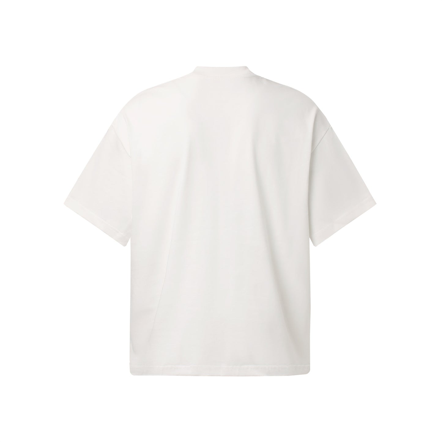 White unisex anime print retro subculture T-shirt close-up detail, Y2K Harajuku streetwear style | TeenStylo