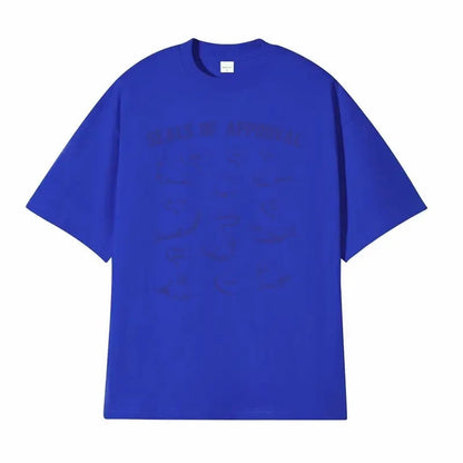 Blue Seals of Approval Funny Meme Retro Unisex T-Shirt lifestyle shot TeenStylo