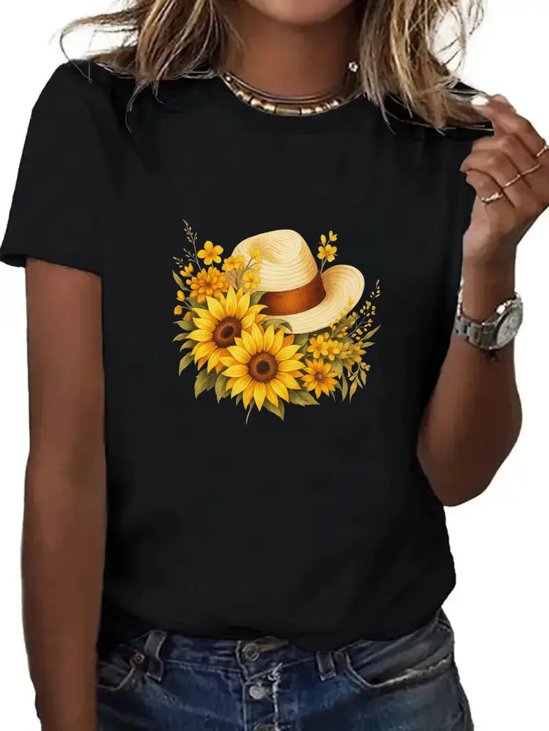 Unisex printed short sleeve t-shirt in B9 lifestyle view, Y2K streetwear style – TeenStylo