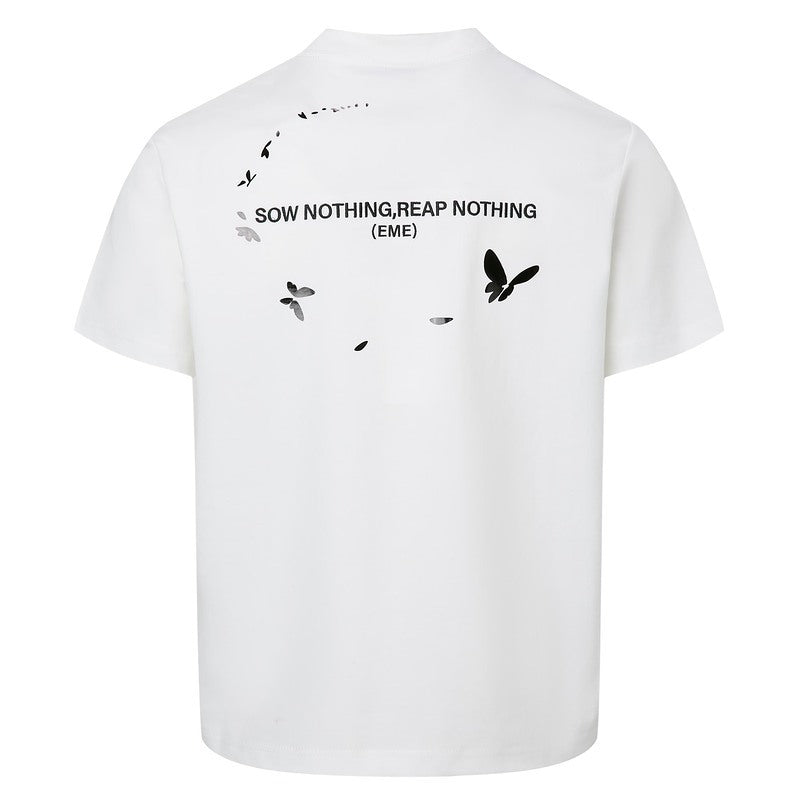 White unisex relaxed fit short sleeve t-shirt front view | TeenStylo