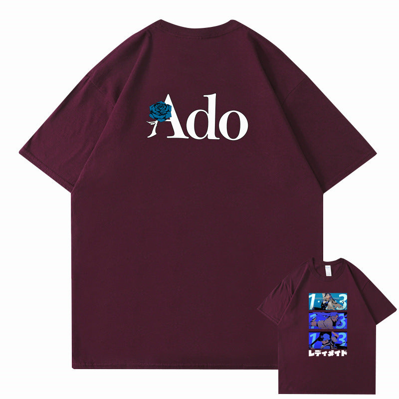 Pink Ado Fans cute funny graphic t-shirt unisex white text cotton soft streetwear tee TeenStylo