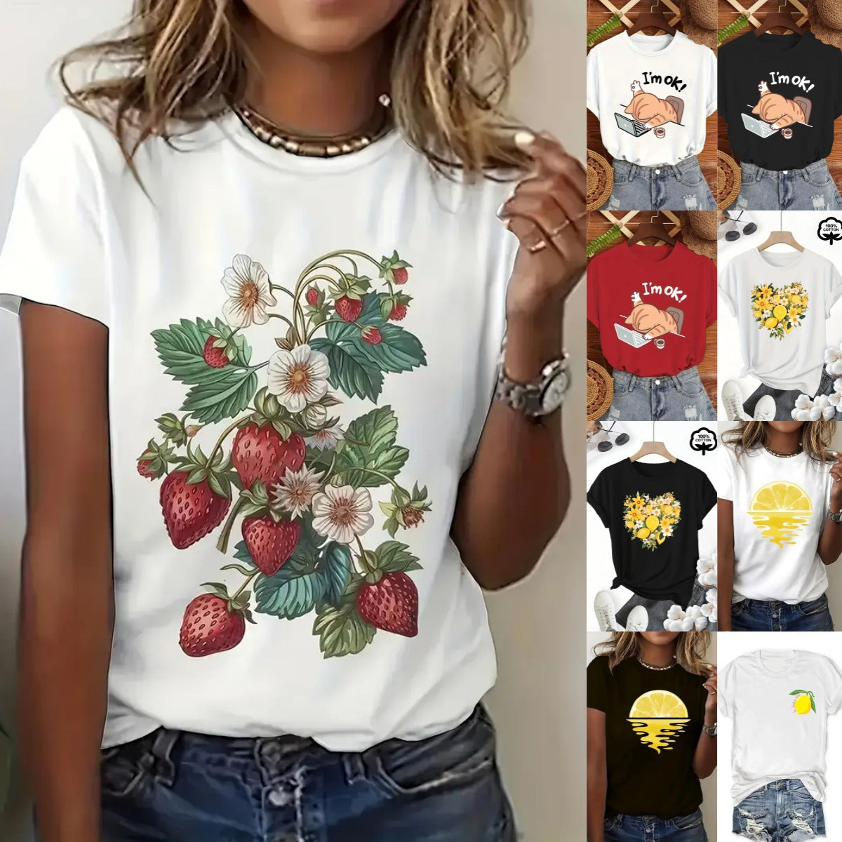 B8 printed short sleeve women's t-shirt back view, Y2K streetwear style unisex tee - TeenStylo