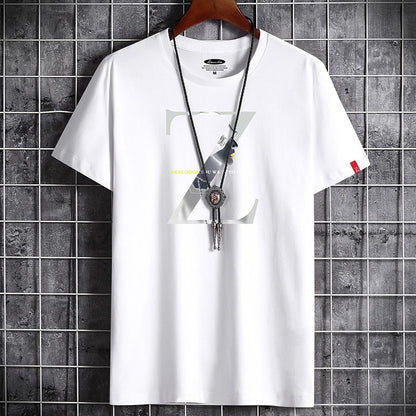 Black anime gothic men's t-shirt back view with bold graphic print – Y2K streetwear style at TeenStylo