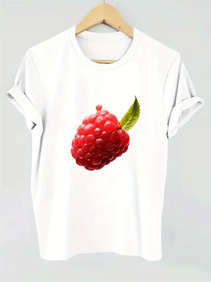 Unisex printed short sleeve T-shirt in B3 color, Y2K streetwear style lifestyle shot - TeenStylo