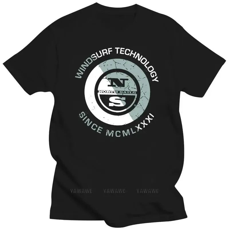 North Sails unisex oversized cotton tee in colour 5, streetwear summer style lifestyle shot - TeenStylo