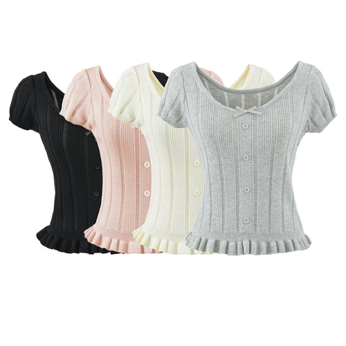 Black round neck short sleeve unisex T-shirt front view – Y2K streetwear essential | TeenStylo