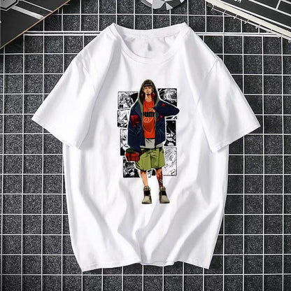 Black One Piece Pirate King Luffy Fourth Gear printed unisex streetwear lifestyle tee at TeenStylo