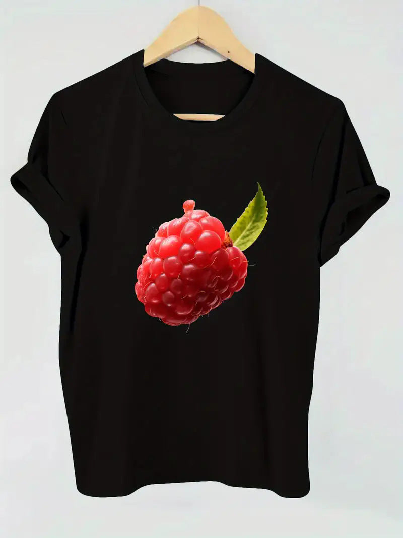 Unisex B2 printed short sleeve t-shirt lifestyle shot, Y2K streetwear style – TeenStylo