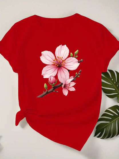 Unisex B5 printed short sleeve t-shirt lifestyle look women streetwear Y2K fashion TeenStylo