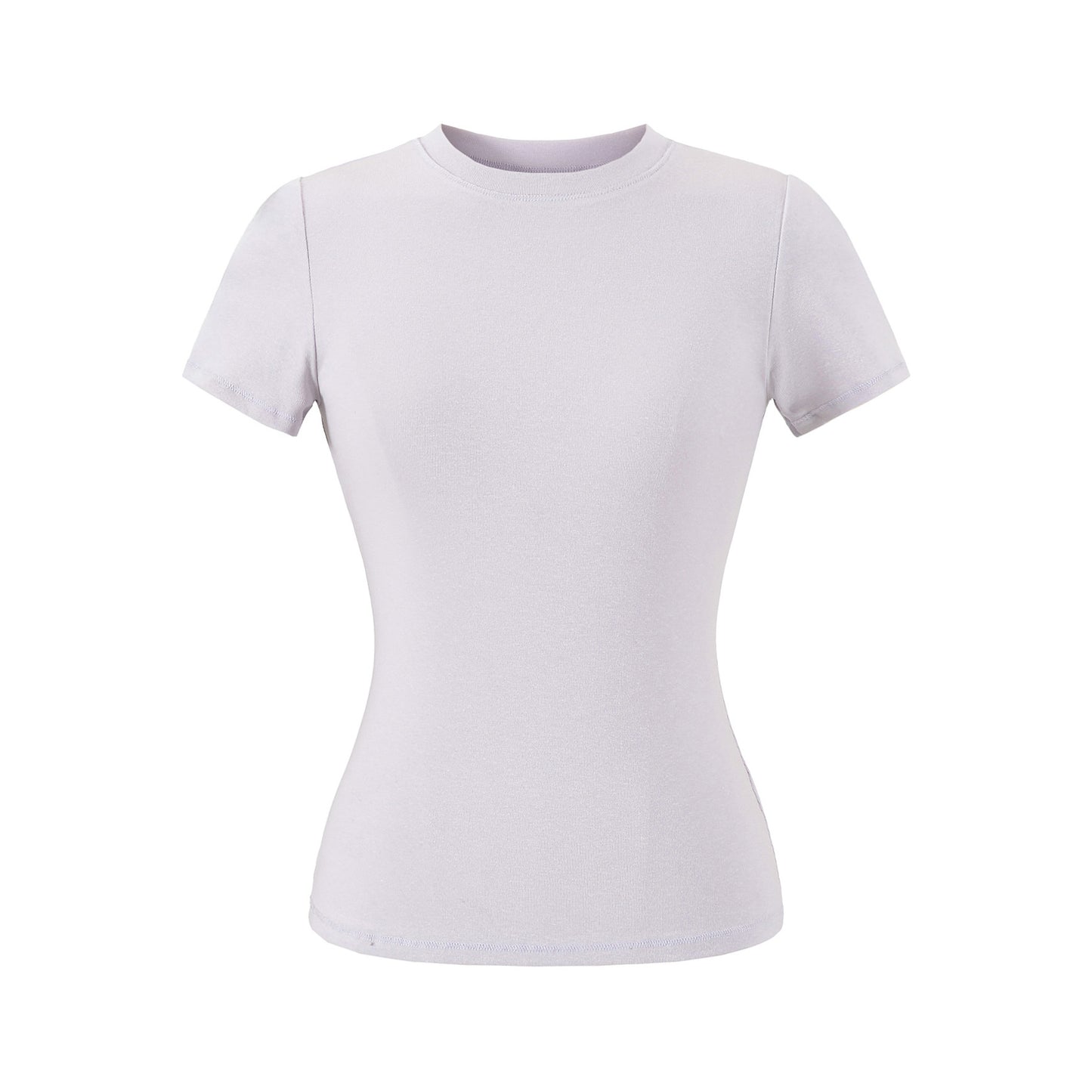 Black women's round neck short sleeve T-shirt styled in Y2K streetwear lifestyle look | TeenStylo