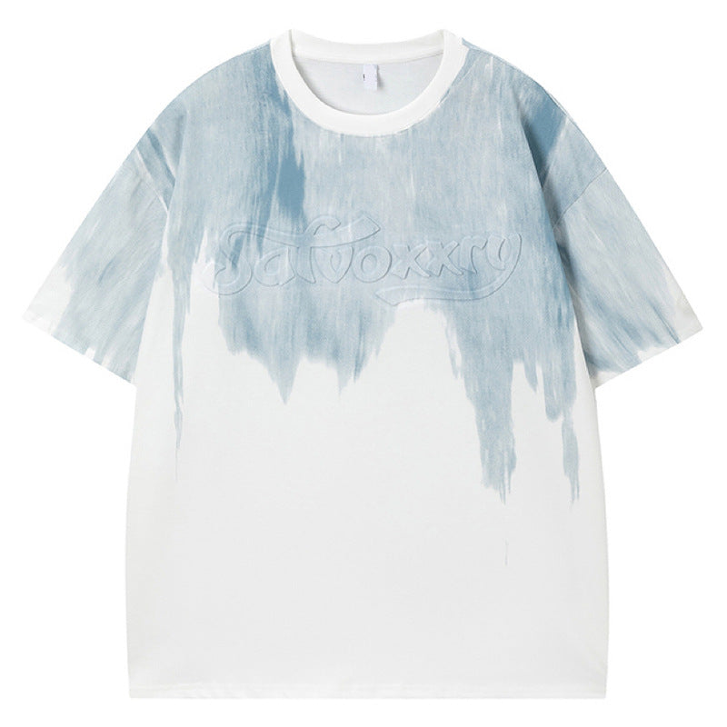 Black unisex loose short sleeve t-shirt styled in casual summer streetwear look | TeenStylo
