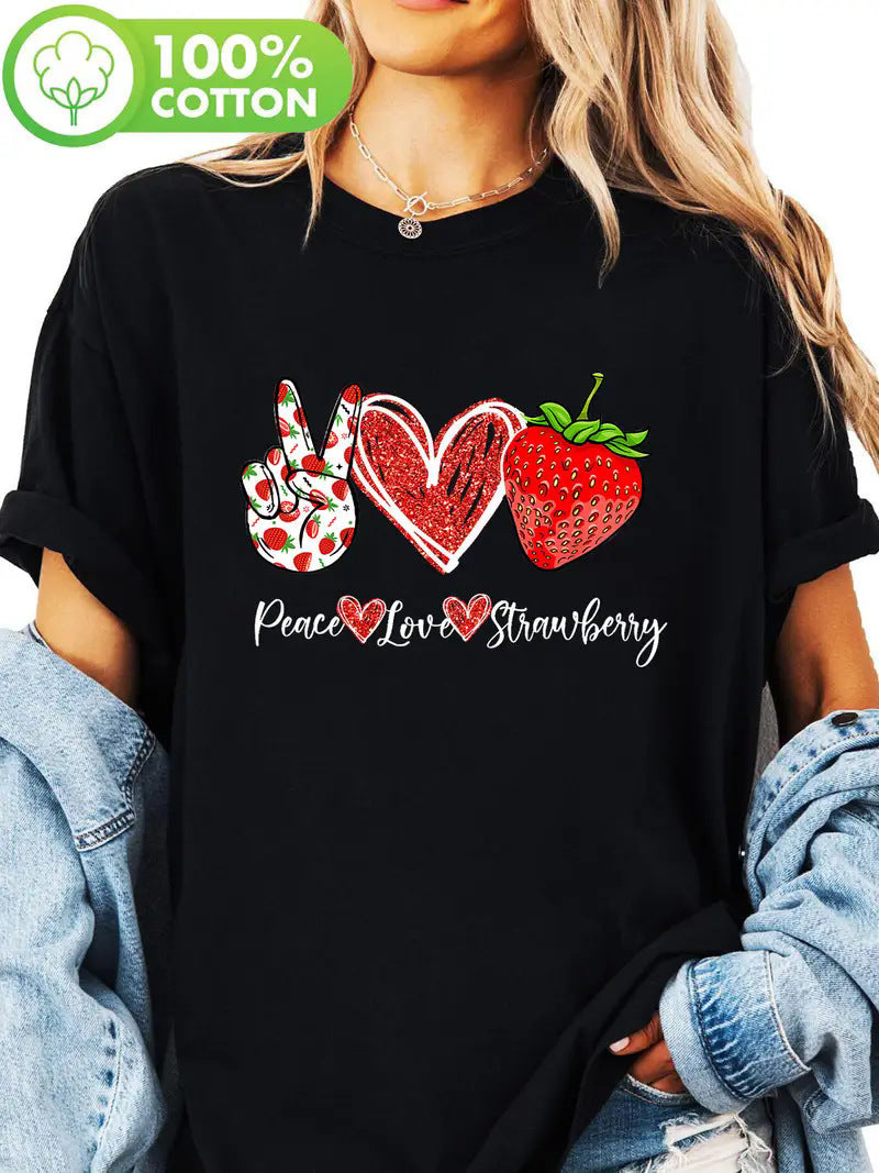 Unisex printed short sleeve t-shirt in B6 lifestyle shot, Y2K streetwear style for women at TeenStylo