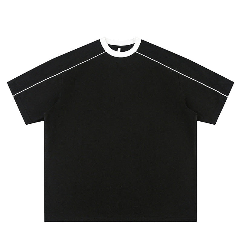 Yellow unisex loose short sleeve T-shirt summer streetwear lifestyle look | TeenStylo