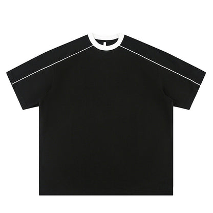 Yellow unisex loose short sleeve T-shirt summer streetwear lifestyle look | TeenStylo