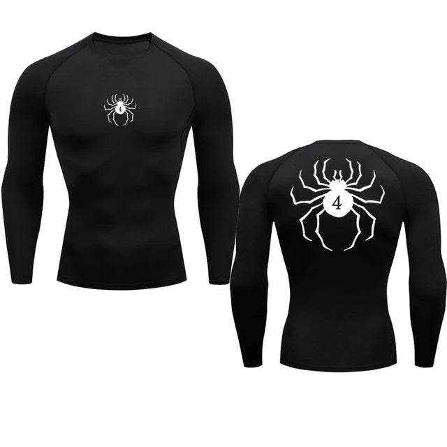 Black long sleeve Hunter X Hunter compression t-shirt unisex quick dry anime streetwear lifestyle photo TeenStylo