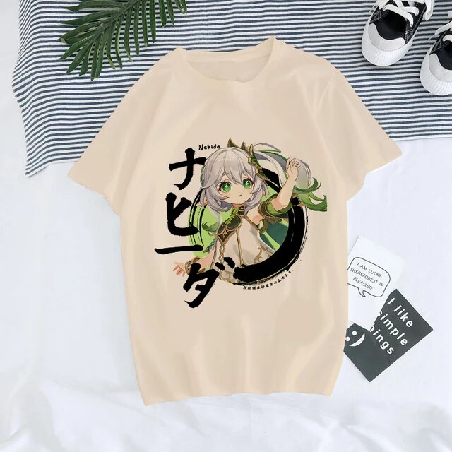 Genshin Impact Hu Tao Xiao Kawaii Graphic Tee Unisex Streetwear Lifestyle Style at TeenStylo